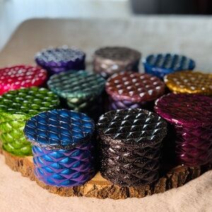 Diamond Colorful Textured Jars